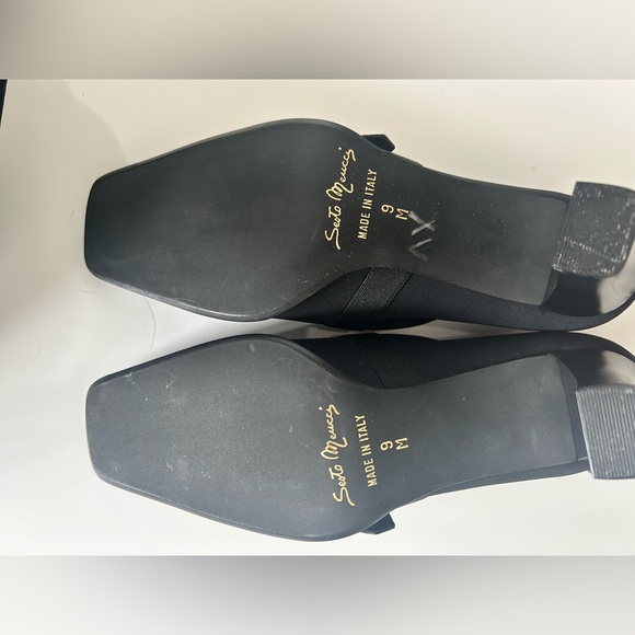 Sesto Meucci Black Buckle Heels - Picture 3 of 5